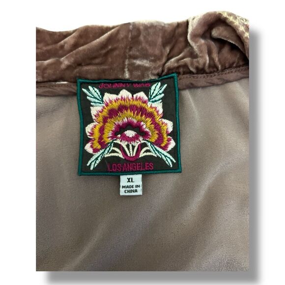 Johnny Was Velvet Embroidered Kimono Extra Large - Picture 6 of 6